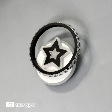 Aplica LED Hadley 24W Alb Negru [1]