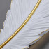 Aplica LED Pena 25W 63cm Alb Auriu [3]