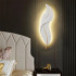 Aplica LED Pena 25W 63cm Alb Auriu [4]