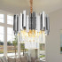 Candelabru Cristal BLOIS Petito 3xE14, Diametru 30cm, Argintiu, Inaltime Reglabila [2]