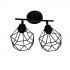 Lustra Aerope, 2x E27, Metal, Negru [2]