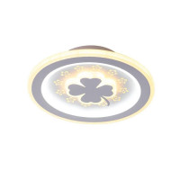 Lustra LED TRIFOI RGB ROZA 24W, lumina Rece/Calda/Neutra, Alb Lustra LED TRIFOI RGB ROZA 24W, lumina Rece/Calda/Neutra, Alb