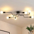 Lustra MODERNIST Hexa 6, 6x E27, Negru, Design Modern [4]