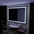 Oglinda LED Rectangulara, 100x70cm, Verite Majeste Noir Motion Glow Marcello, Sistem Dezaburire, Ceas & Termometru, Dimabila [2]