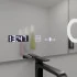 Oglinda LED Rectangulara, 100x80cm, Precision MotionGlow Marcello, Sistem Dezaburire, Ceas & Termometru, Lupa Cosmetica, Dimabila [4]