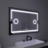 Oglinda LED Rectangulara, 120x80cm, Senzor MotionGlow Marcello, Sistem Dezaburire, Ceas & Termometru, Lupa Cosmetica, Dimabila [2]