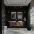 Oglinda LED Rectangulara, 50x70cm, Verite Royale Gold Motion Glow Marcello, Sistem Dezaburire, Ceas & Termometru, Dimabila [2]