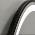 Oglinda LED Rotunda, 60cm, Celeste Majeste Noir MotionGlow Marcello, Sistem Dezaburire, Ceas & Termometru, Dimabila [2]