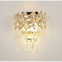 Aplica Cristal Alara 2x E27 Auriu Aplica Cristal Alara 2x E27 Auriu