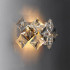 Aplica Zarina 2*E14, Metal si Cristal, Auriu [3]