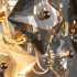 Aplica Zarina 2*E14, Metal si Cristal, Auriu [2]