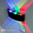 Fantas Aplica LED RGB Interior/Exterior, 6 Surse x 1W, IP65, Negru, 3000K [2]