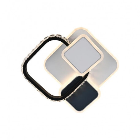 Lustra LED cu cristal GELLA 48W, Patrata, lumina Rece/Calda/Neutra, Alb Negru [1]