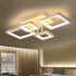 Lustra LED cu telecomanda ELLA 85W, 4 Patrate, lumina Rece/Calda/Neutra, Dimabila, Alb [2]