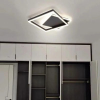 Lustra LED cu telecomanda SCIOSO 104W, lumina Rece/Calda/Neutra, Dimabila, Negru