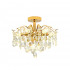 Candelabru Cristal Fiamma, 6x E14, Diametru 45cm, Auriu [3]