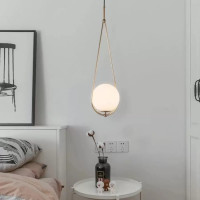 Lustra LOFT Haven, 1x E27, Alb Auriu, Metal, Inaltime Reglabila