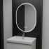 Oglinda LED Ovala, 60x80cm, Velara Touch, Sistem Dezaburire, Dimabila [2]