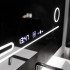 Oglinda LED Rectangulara, 80x60cm, Harmonie MotionGlow Marcello, Sistem Dezaburire, Termometru si Ceas, Lupa Cosmetica, Dimabila [2]