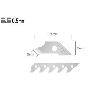 Set COB-1 - lame japoneze, 15 bucati, Olfa [1]