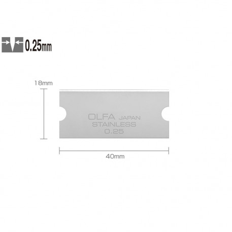 Set GSB-2S/6B - lame japoneze razuitor, din inox, 6 bucati, Olfa [1]