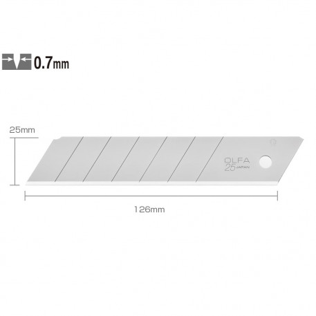 Set HB-5B - lame japoneze de 25 mm, 5 bucati, Olfa [1]