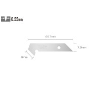 Set PB-450 - lame japoneze taiere plastic, plexglas, textolit, 5 bucati, Olfa