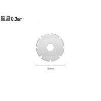 Set PRB18-2 - lame japoneze rotunde, de 18 mm, taiere perforata, 2 bucati, Olfa