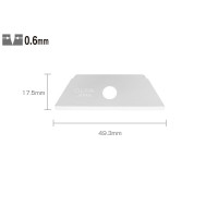 Set RSKB-2/5B - lame japoneze trapezoidale, 5 bucati, Olfa