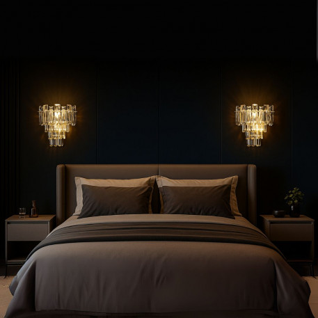 Aplica Cristal BELMONTE, 3x E14, Transparent [1]