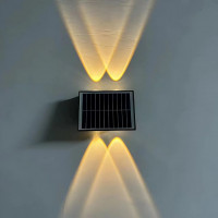 Aplica LED Exterior Solaris, 4 Surse de lumina, Lumina Calda, Negru