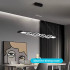 Lustra LED suspendata cu telecomanda WAVE 76W, Liniara, lumina Rece/Calda/Neutra, Dimabila, Negru, Inaltime Reglabila [3]