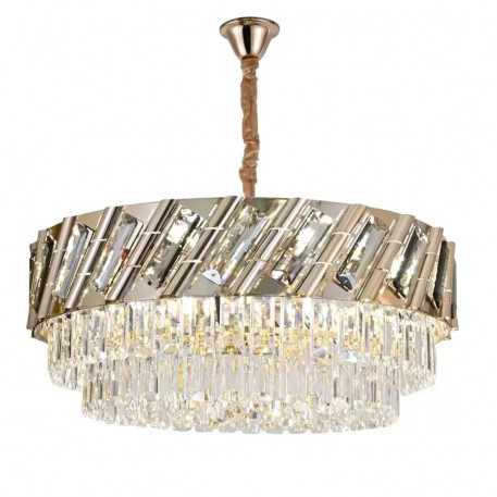 Candelabru Cristal Bradley 10x E27 Auriu [1]