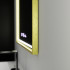 Oglinda LED Rectangulara, 80x60cm, Verite Royale Gold MotionGlow Marcello, Sistem Dezaburire, Ceas & Termometru, Dimabila [4]
