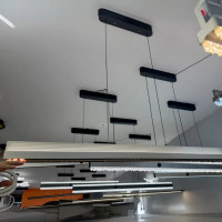 Lustra LED suspendata cu Telecomanda MARISTELLA 36W, lumina Rece/Calda/Neutra, Dimabila,Inaltime Reglabila, Negru