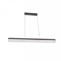 Lustra LED suspendata cu Telecomanda MATHIAS 58W, lumina Rece/Calda/Neutra, Dimabila,Inaltime Reglabila, Auriu