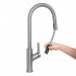 Baterie Bucatarie cu Dus Extractibil, Inox SUS304, Satinat, FJ5542 [5]