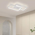 Lustra LED cu telecomanda LANDYN 62W, 2 Patrate, lumina Rece/Calda/Neutra, Dimabila, Alb [2]