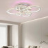Lustra LED cu telecomanda si cristal NOVA ROTONDA RGB 152W, 6 Cercuri, lumina Rece/Calda/Neutra, Dimabila, Crom Lucios [2]