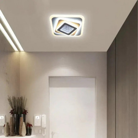 Lustra LED NEXA 3D 45W, Patrata, lumina Rece/Calda/Neutra , Alb [1]