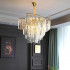 Candelabru Cristal TRIANON Eleganza 6x E27, Diametru 47cm, Auriu Lucios, Inaltime Reglabila [2]