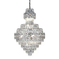 Candelabru Cristal WINDSOR Grande Supremo 14xE14, Diametru 60X90cm, Crom Lucios, Inaltime Reglabila Candelabru Cristal WINDSOR Grande Supremo 14xE14, Diametru 60X90cm, Crom Lucios, Inaltime Reglabila