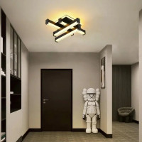 Lustra LED CADE 54W, 4 Elemente, Liniara, lumina Rece/Calda/Neutra, Negru