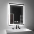 Oglinda LED Rectangulara, 45x60cm, Verite MotionGlow Marcello, Sistem Dezaburire, Ceas & Termometru, Dimabila [3]