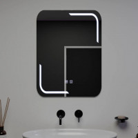 Oglinda LED Rectangulara, 60x80cm, Touch Ulrich, Sistem Dezaburire, Dimabila