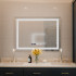 Oglinda LED Rectangulara, 80x60cm, Verite MotionGlow Marcello, Sistem Dezaburire, Ceas & Termometru, Dimabila [2]