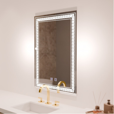 Oglinda LED Rentagulara, 60x80cm, Touch Vivido , Sistem Dezaburire,Dimabila [1]