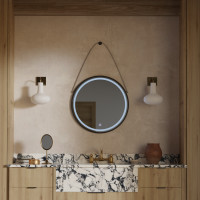 Oglinda LED Rotunda, 60cm, Basic Touch