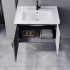 Set Mobilier pentru Baie MYKONOS, 60x40cm, 2 Piese, Gri si Alb [2]