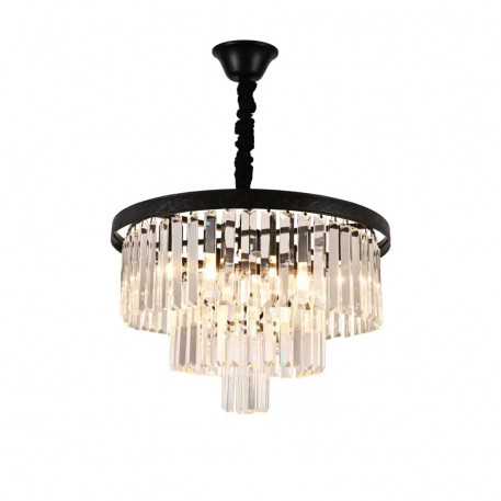 Candelabru Cristal Fletcher 5x E27 Negru [1]